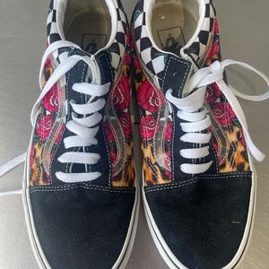 Vans Old Skool Animal Print Rose